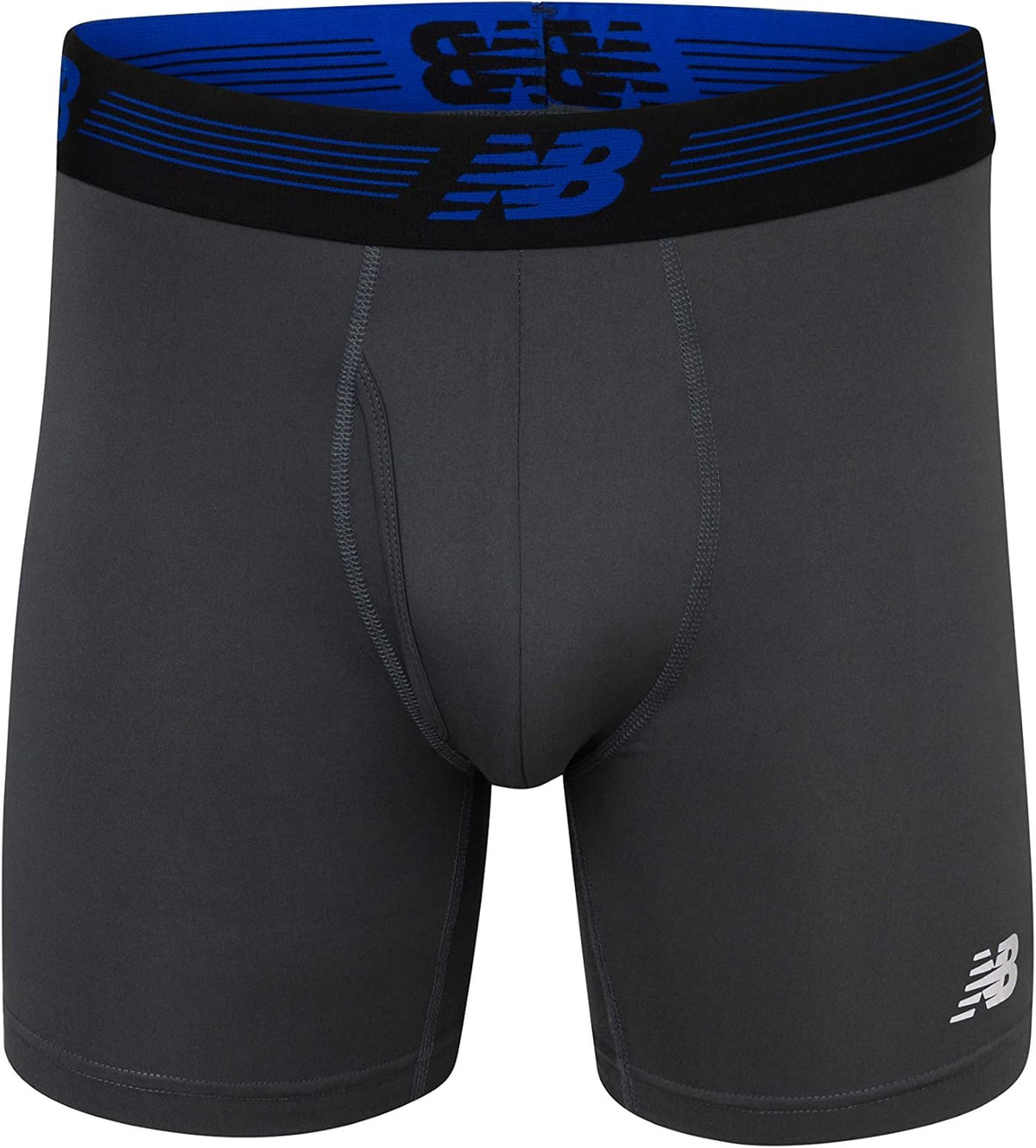 Men'S Performance Boxer Briefs with Fly, Breathable Stretch Underwear, Moisture Wicking, Soft Waistband (3 Pack)