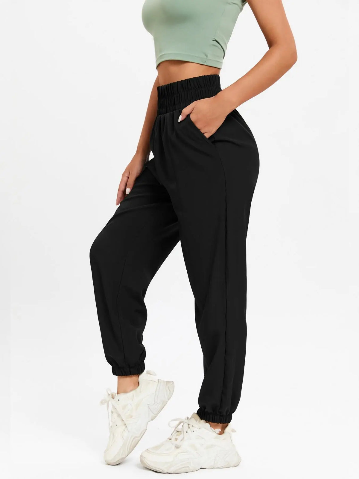 High Waist Running Fitness Trousers