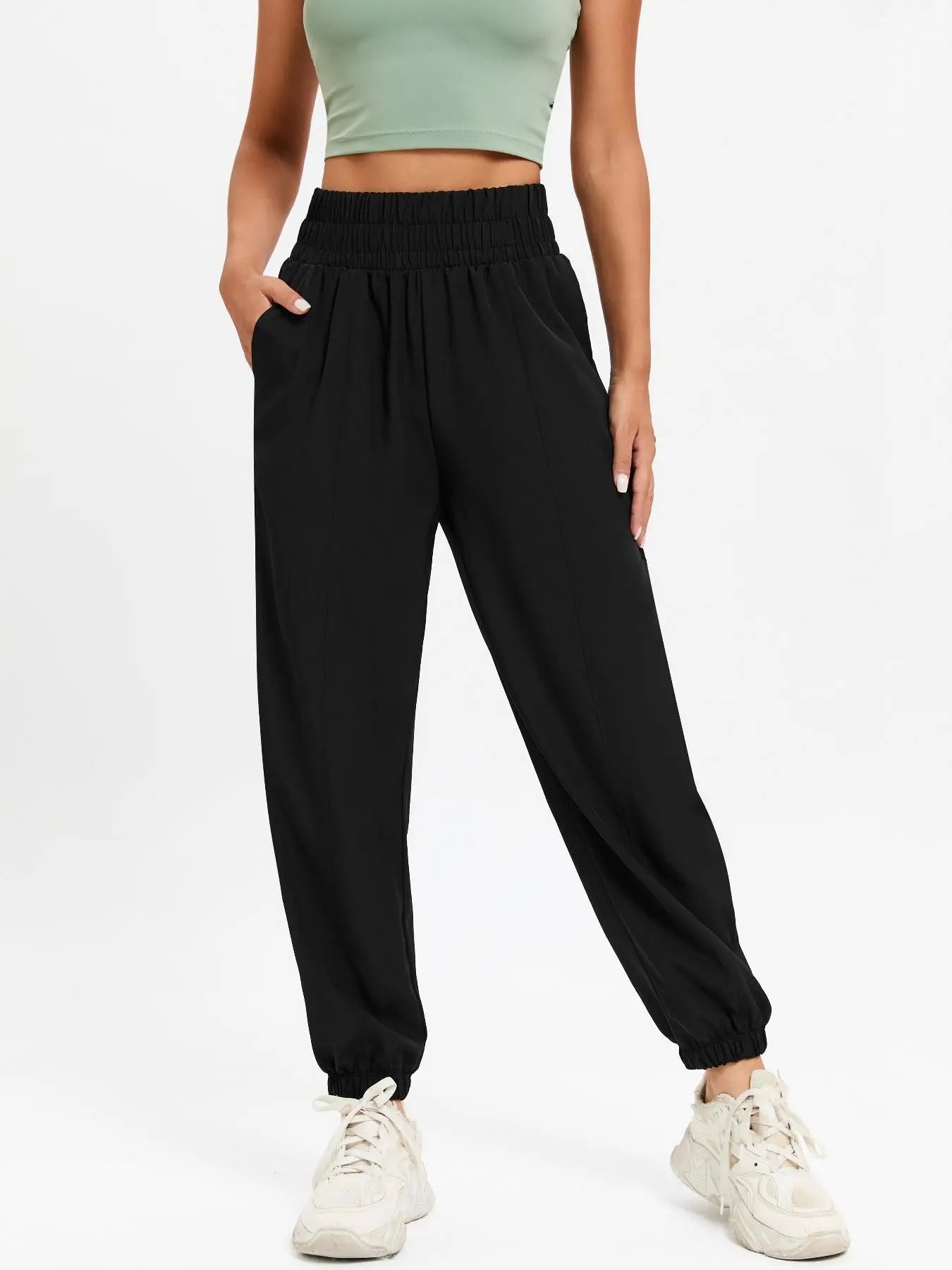 High Waist Running Fitness Trousers
