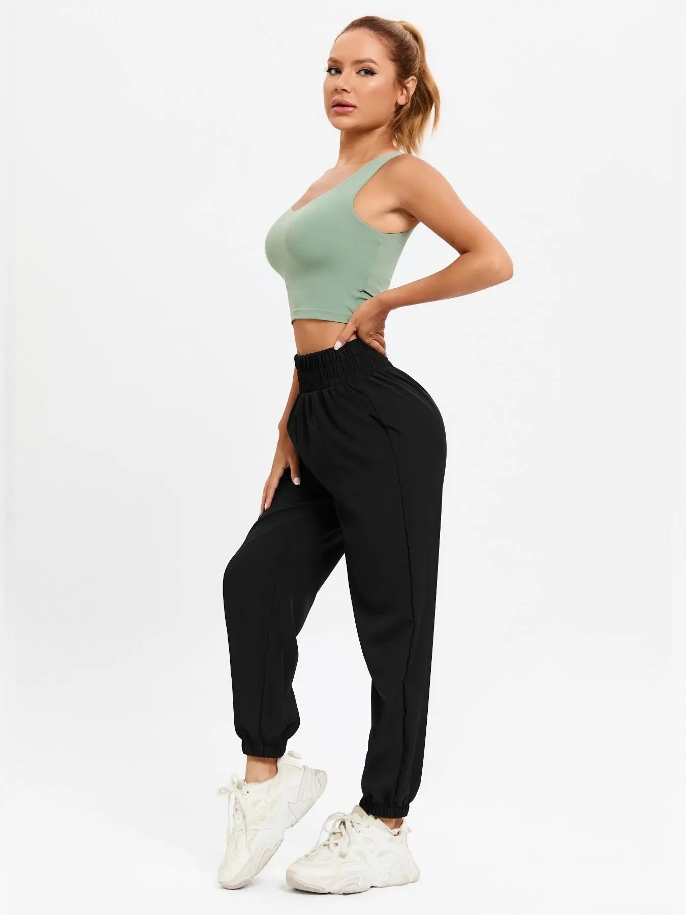 High Waist Running Fitness Trousers